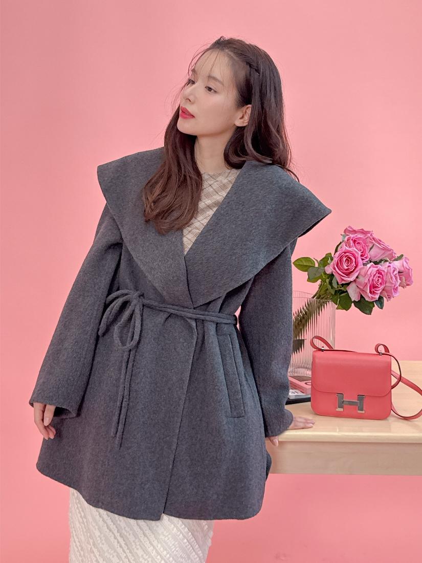 再販】Big Collar Coat – MAISON MARBLE