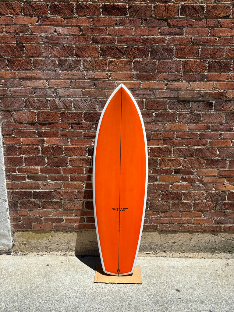 Tyler Warren 5' 10 Zipper Orange Deck | Moondoggies Beach Club