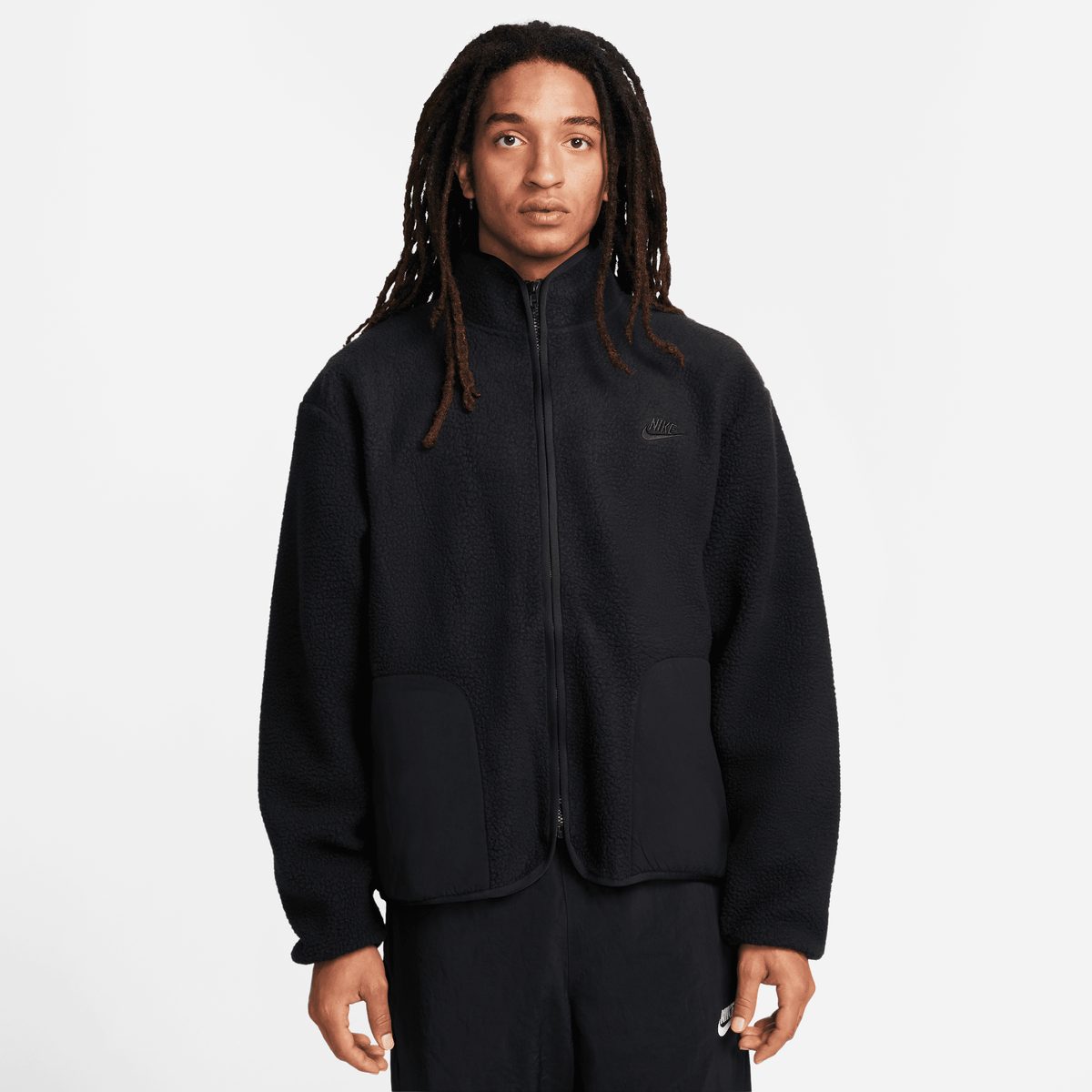 Nike - Men - Sherpa Winter Jacket - Black – Nohble