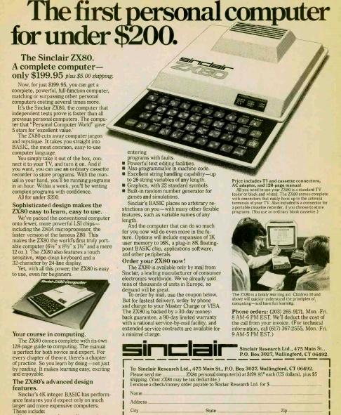 Sinclair ZX80 Computer, 1980 | OneTubeRadio.com
