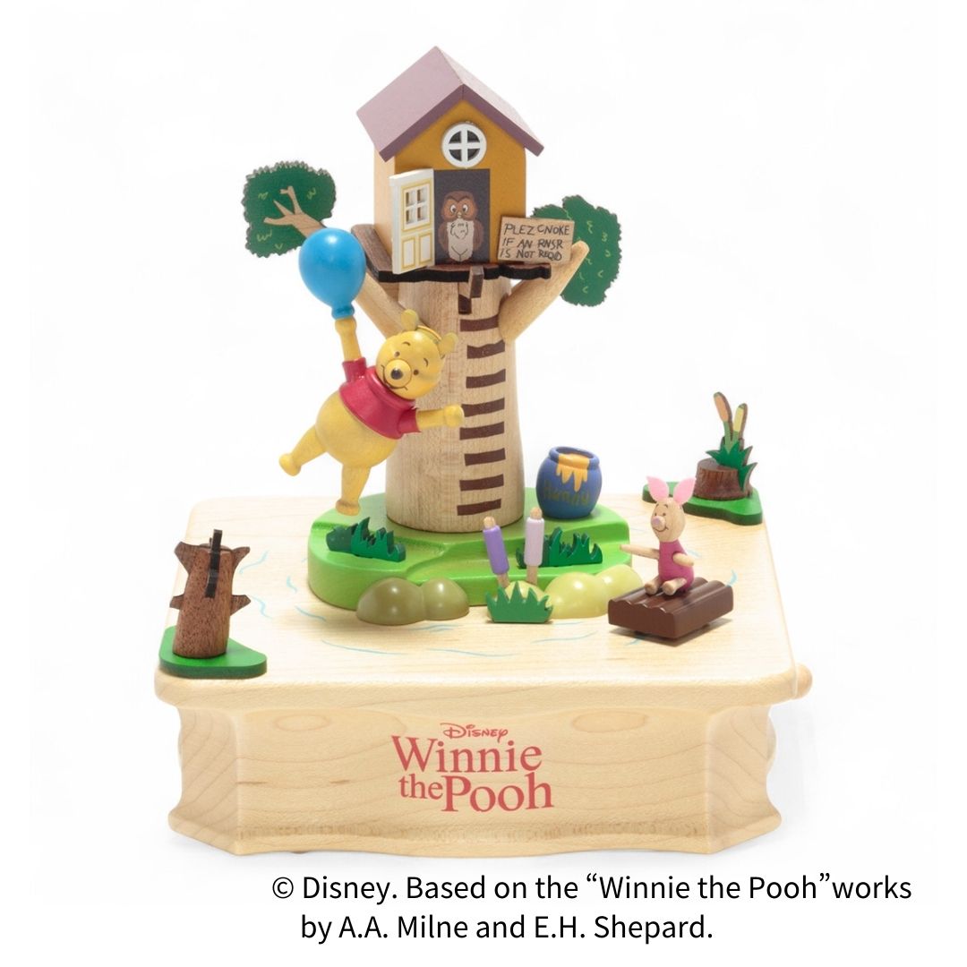 CD186S】Winnie The Pooh／ラウンドオルゴール ディズニー