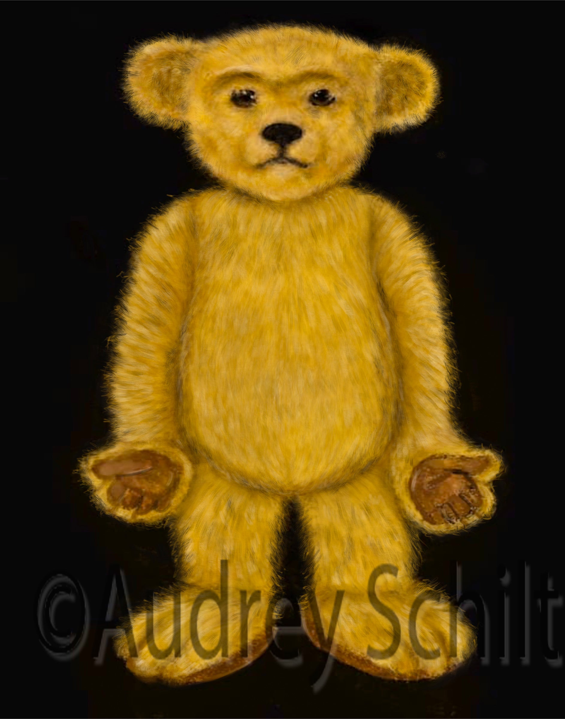 COLLABEAR — Unique Print (1/1) by Audrey Schilt — 14×11 in Giclée