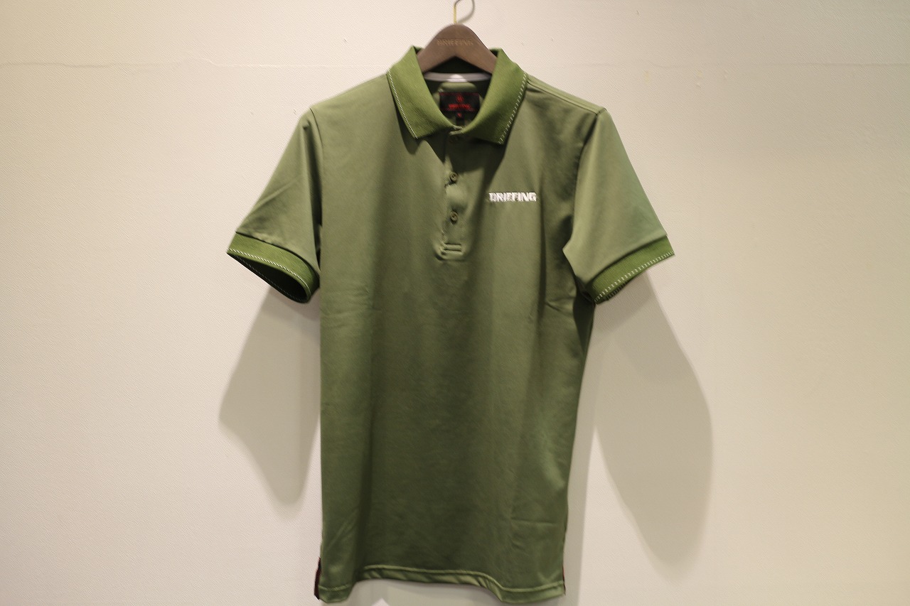 ブリーフィング メンズ ポロシャツ オリーブ | ゴルフショップ