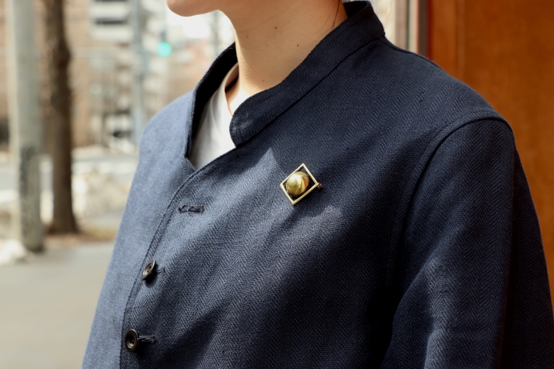 LINEN HERRINGBONE NAVY” | ANATOMICA SAPPORO アナトミカ札幌