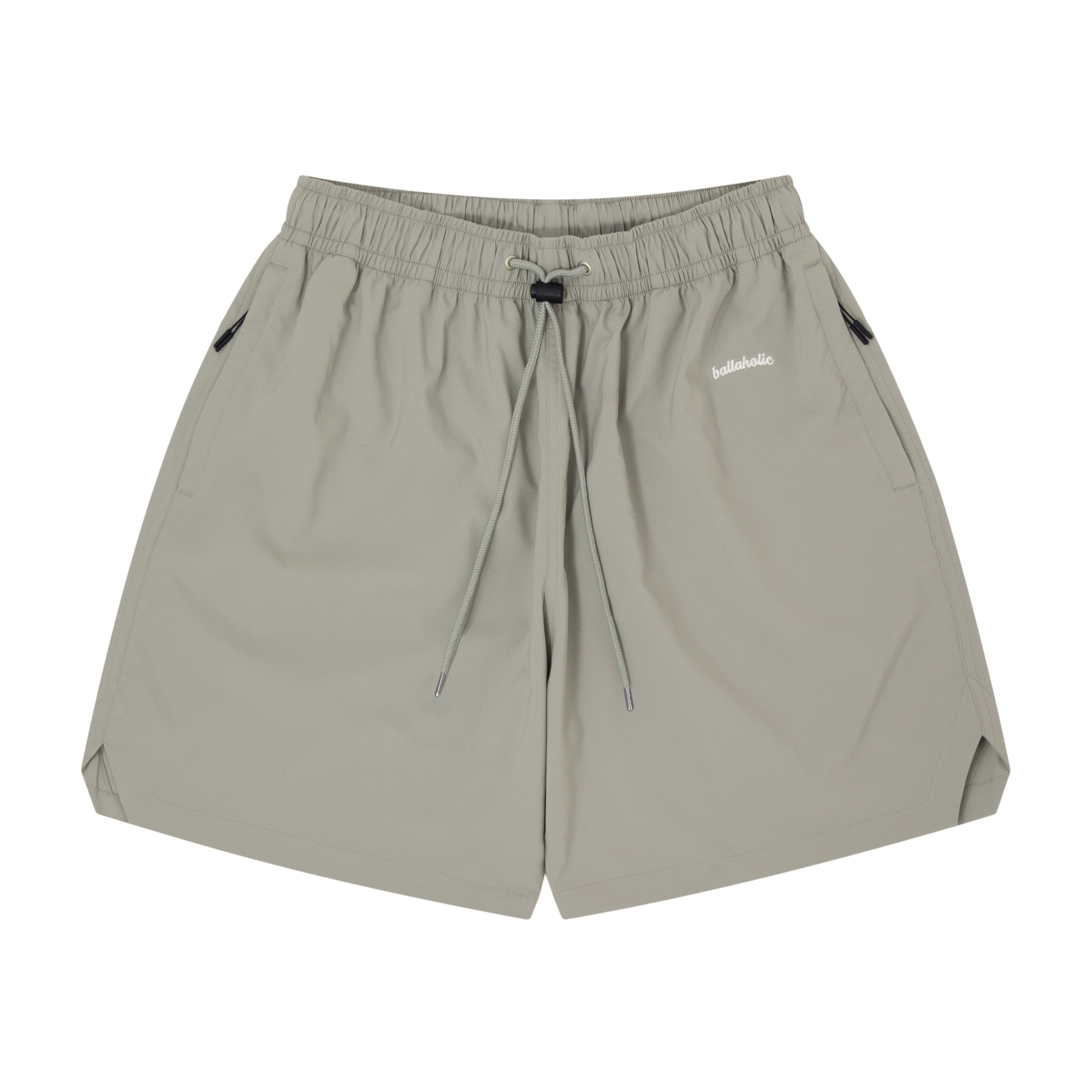 Logo Anywhere Zip Shorts (gray) – ballaholicオンラインショップ