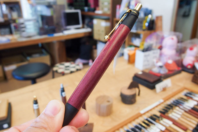 嫁日記：パープルハートのペン | 野原工芸｜作り手の裏話