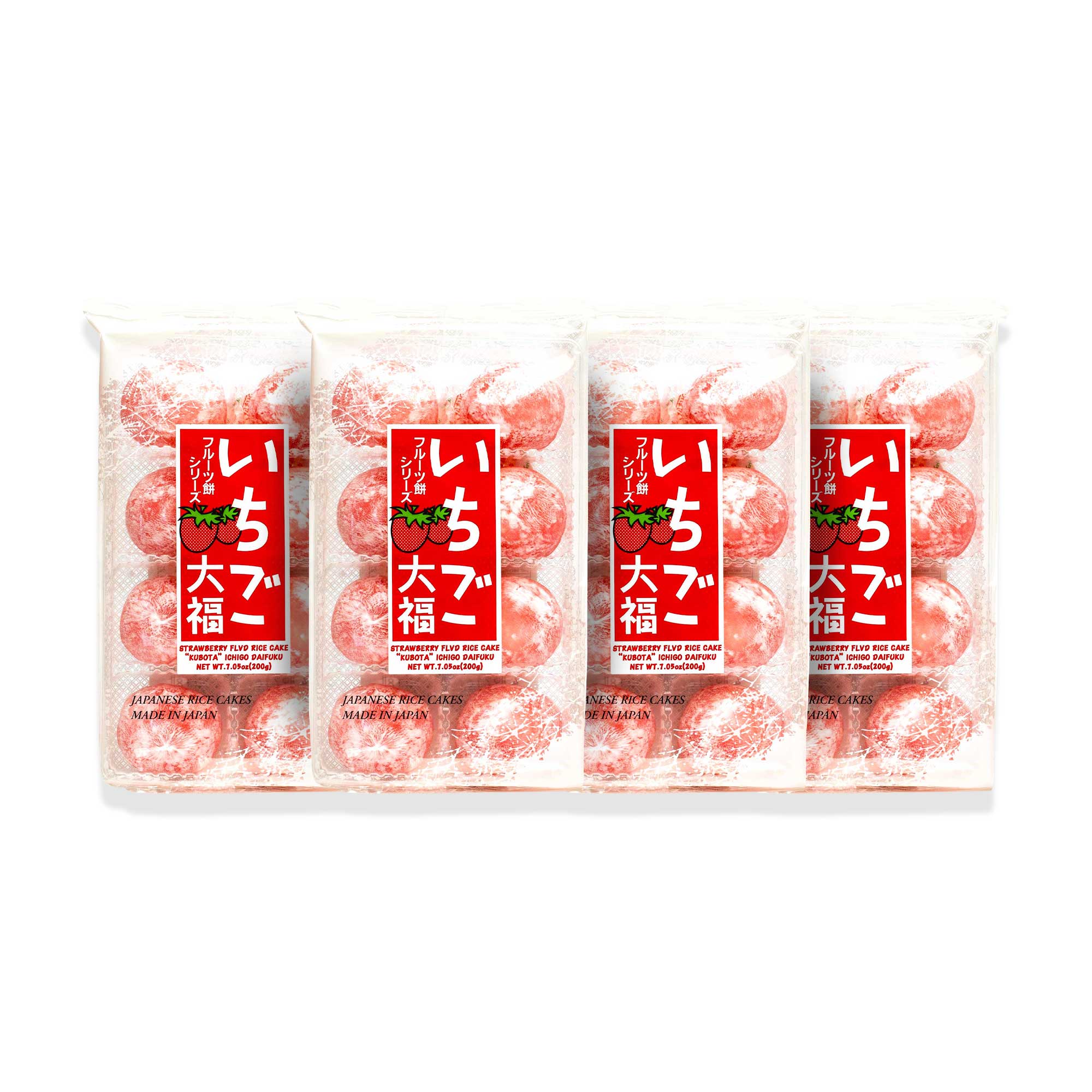 Kubota Daifuku Mochi: Strawberry (4 Pack)