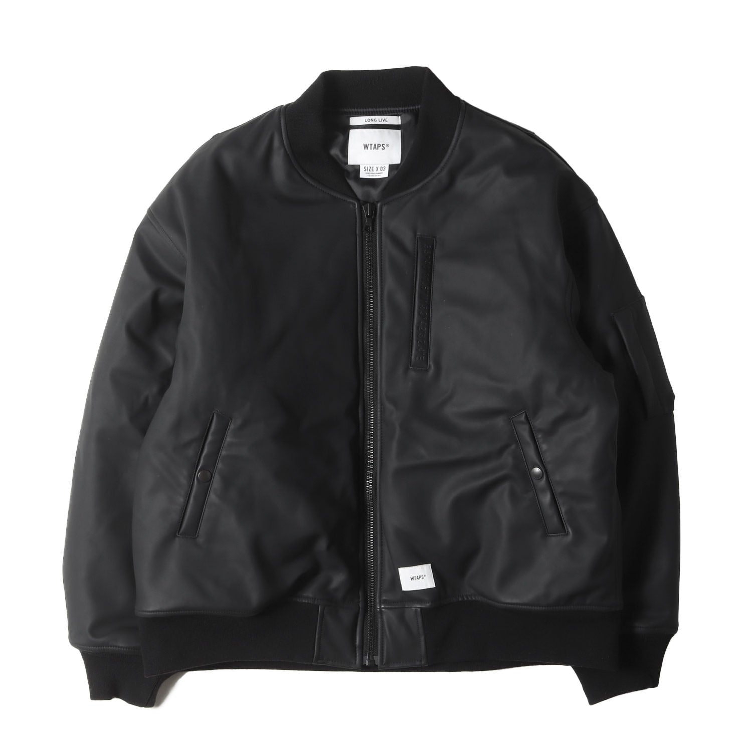 WTAPS (ダブルタップス) 21AW シンセティックレザー MA-1 フライト