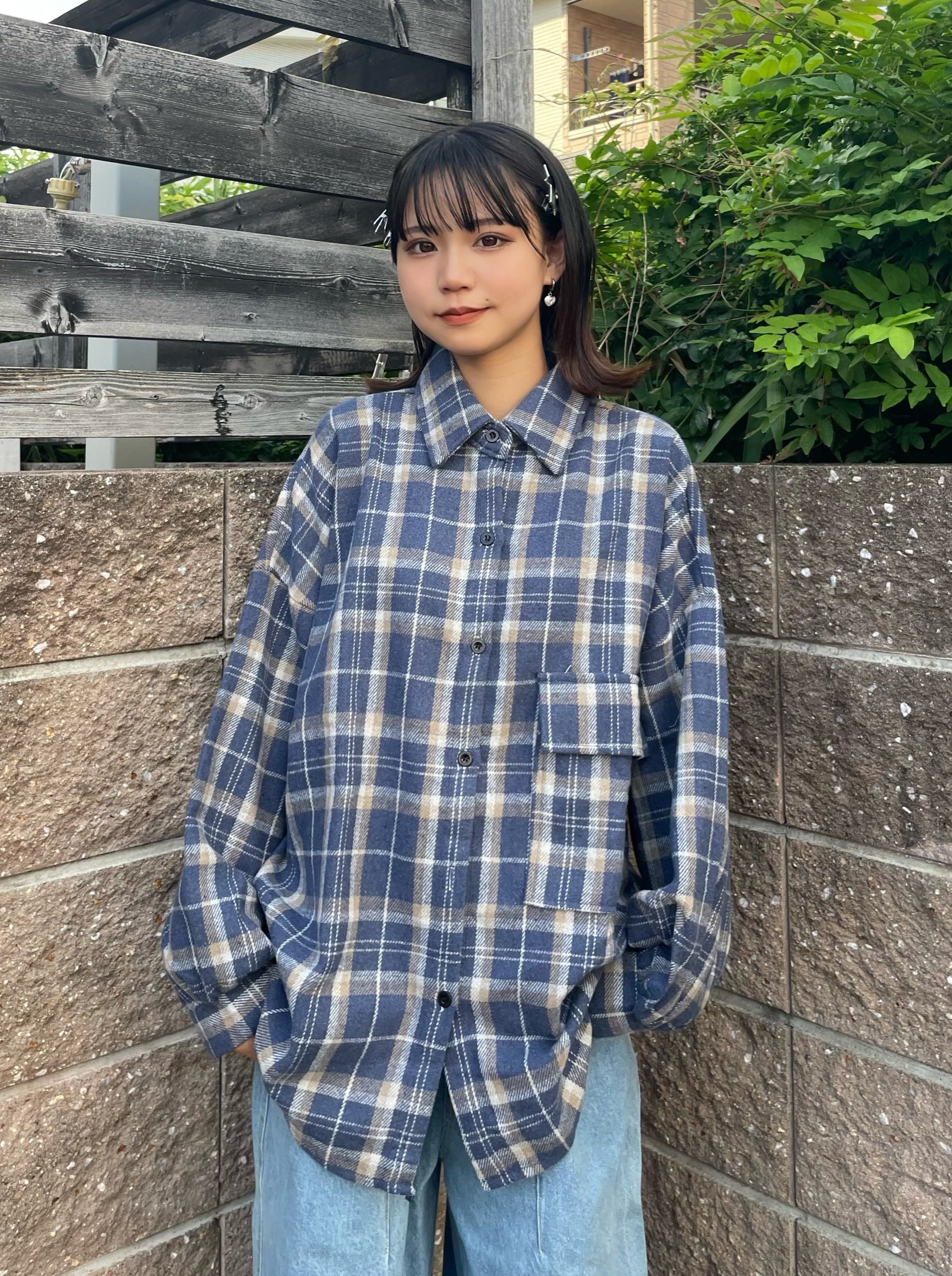 オーバーサイズチェックシャツ DPB64013 – CRAMMY