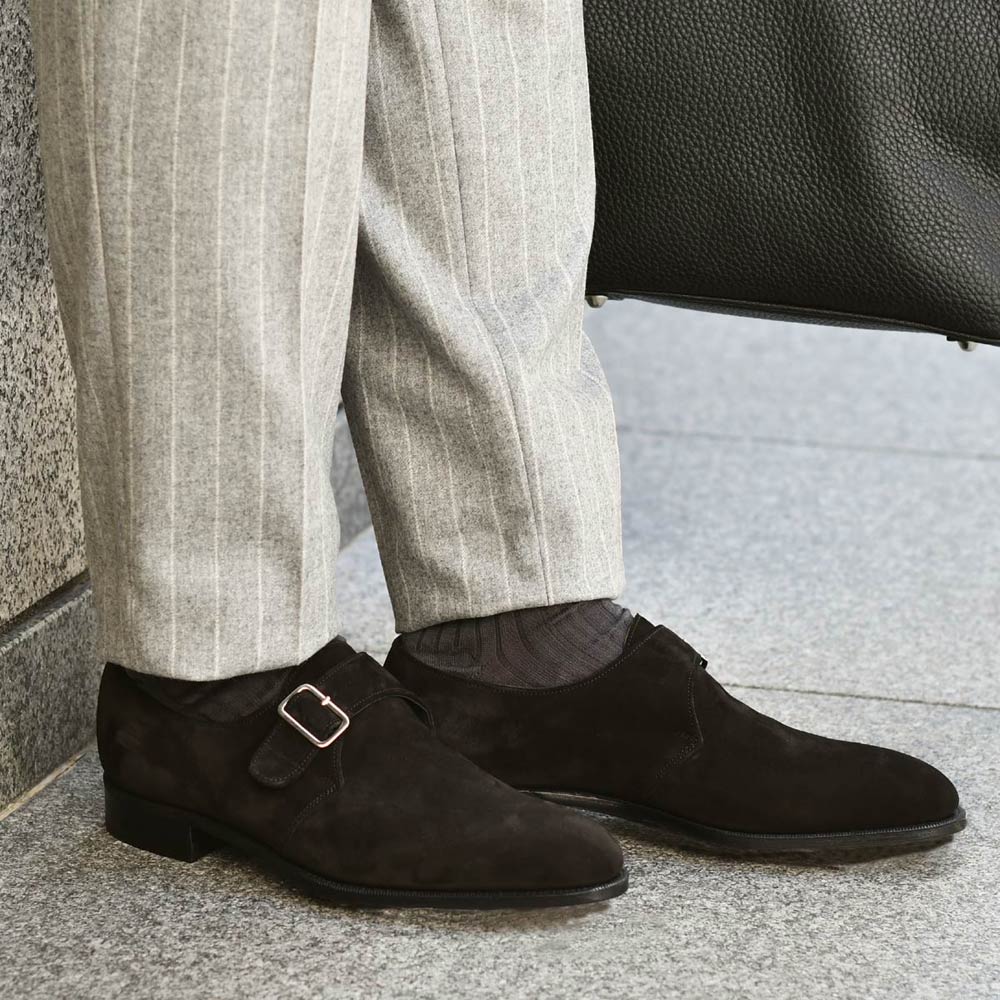 EDWARD GREEN【エドワードグリーン】TROON 82D BLACK SUEDE (シュー