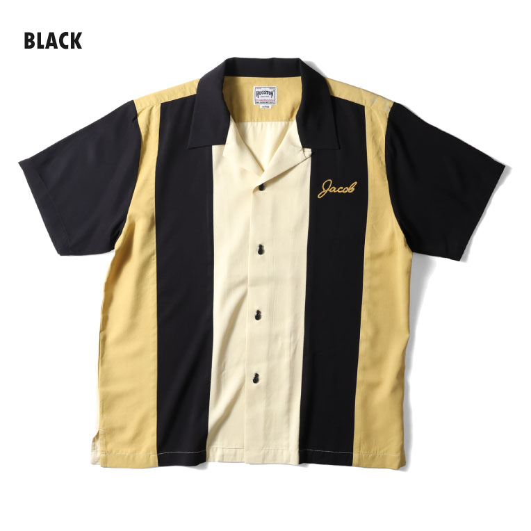 ヒューストン ボウリングシャツ ビンテージ ロカベリー 黒 L 楽天市場