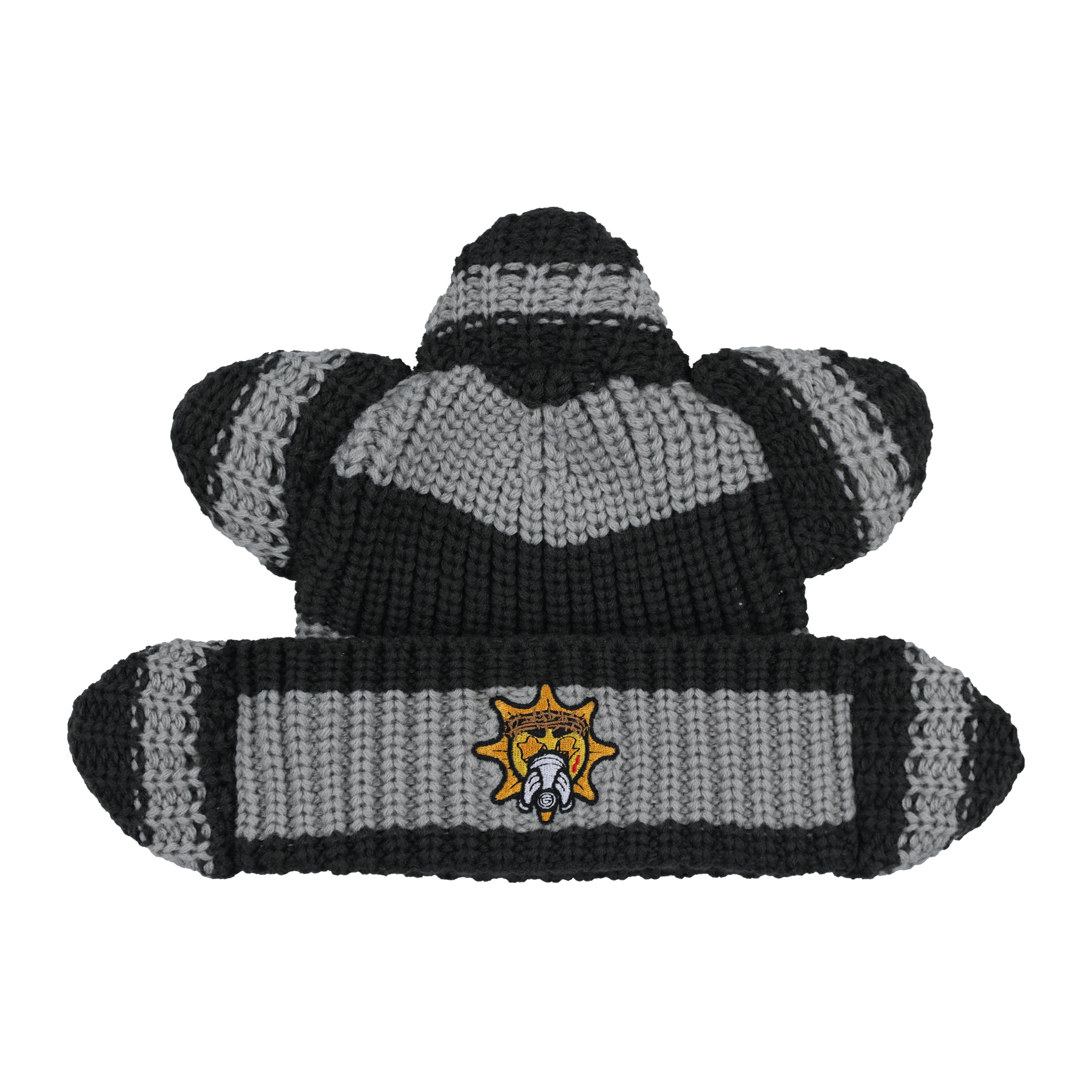 Glo Rising Sun Beanie (Grey Stripe)