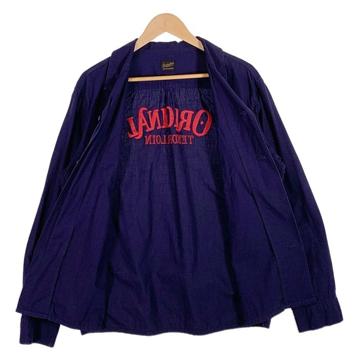 TENDERLOIN テンダーロイン ワークシャツ 長袖 ワッペン チェーン刺繡