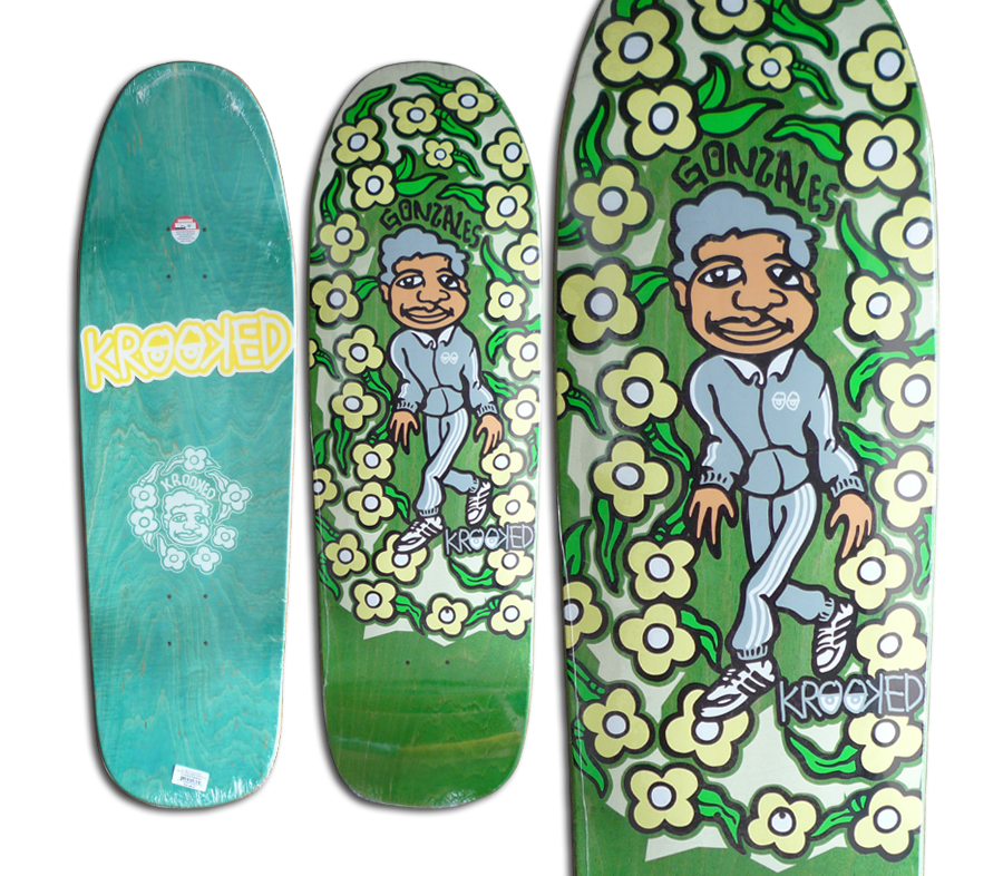 KROOKED MARK GONZALES SWEATPANTS DECK (9.81 x 32inch) デッキ