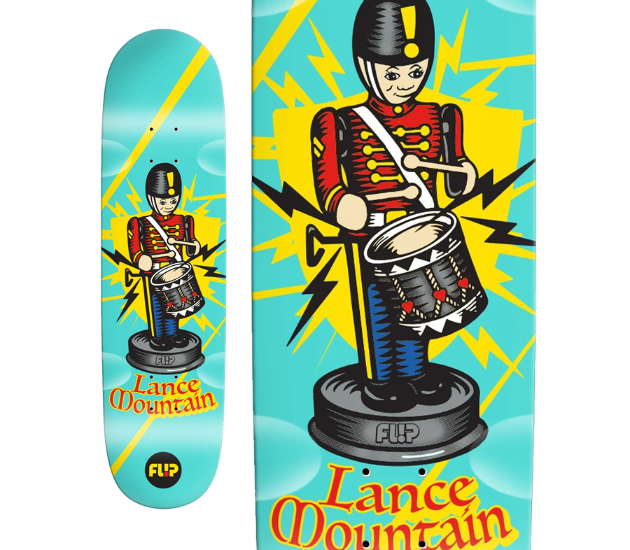 FLIP LANCE MOUNTAIN TIN TOY DECK (8.75 x 31.88inch) デッキ