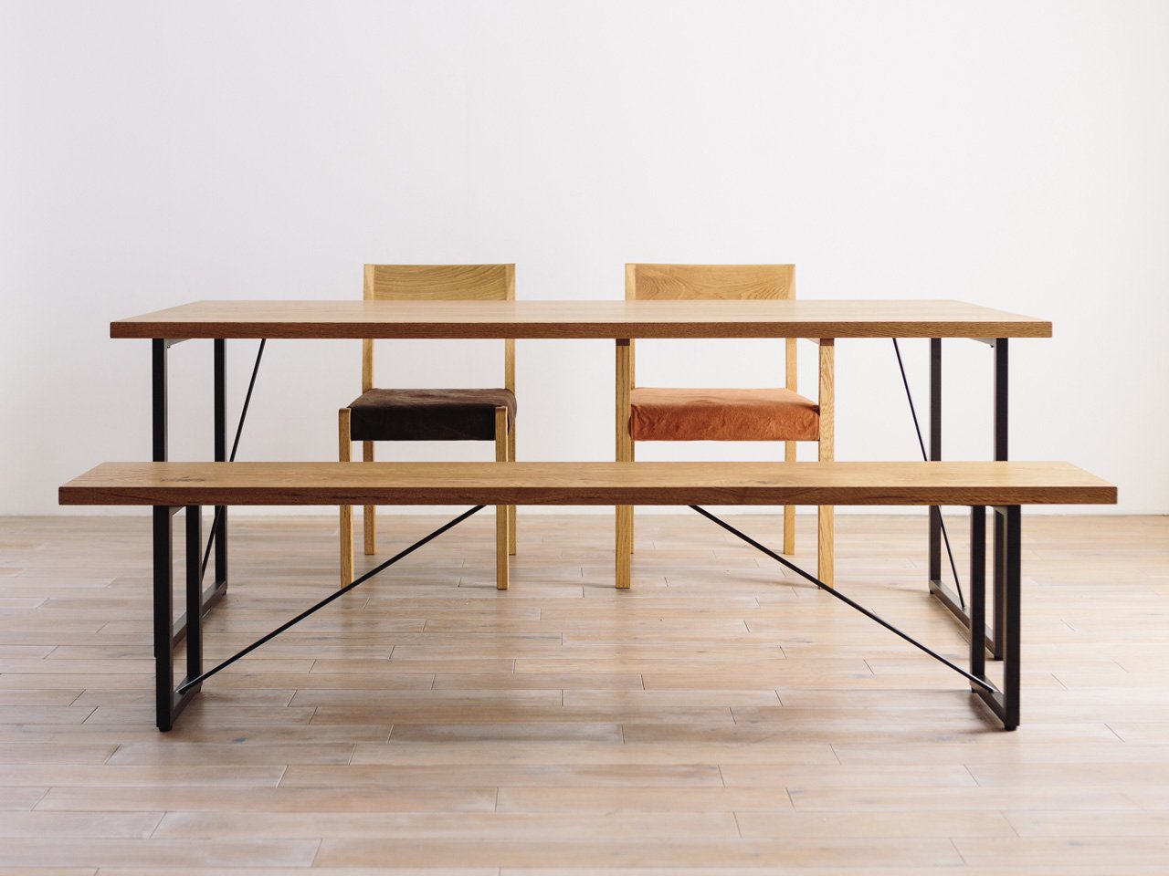 FREX スチールレッグベンチ - 広松木工