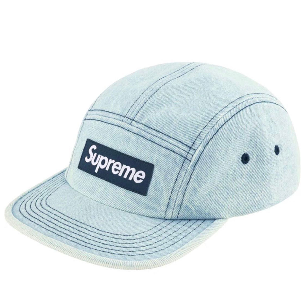 SUPREME - DENIM CAMP CAP LIGHT WASHED INDIGO – HOMEGAME TOKYO
