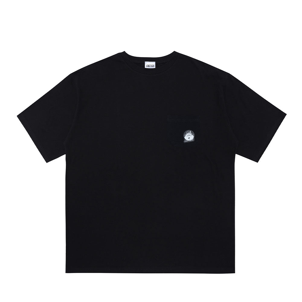 ONE PIECE』ポケット付きビッグシルエットTシャツ “HEROES” ジンベエ