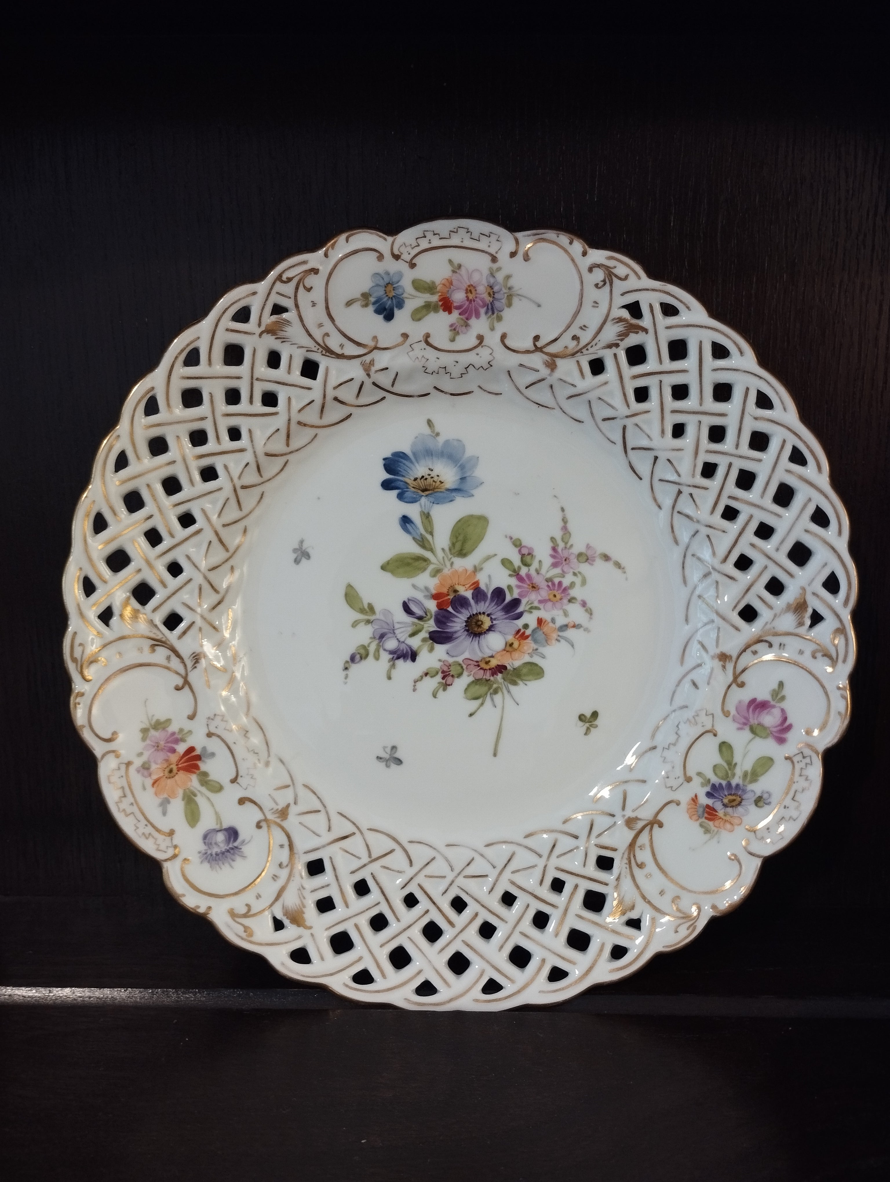 n*a様 花柄陶器皿 四角形 ドレスデン Dresden n*a様 花柄陶器皿 四角形