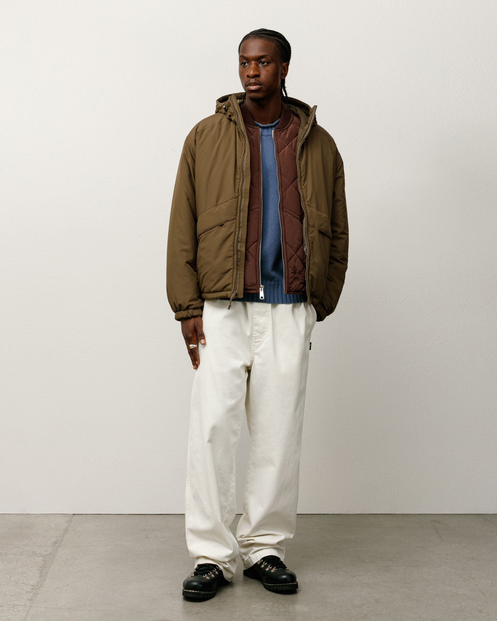 Insulated Hooded Jacket – Olive | Outerwear | Stüssy Japan