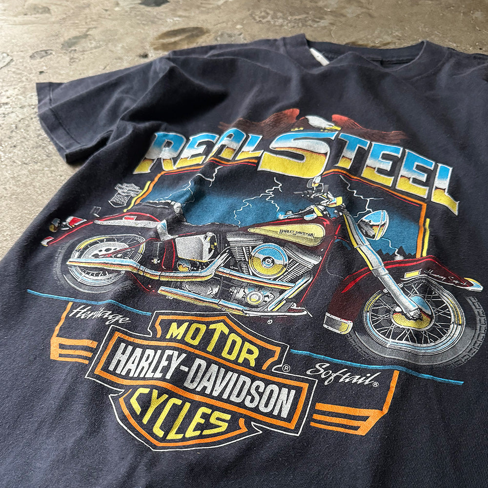 90's Harley-Davidson ハーレー×イーグル Tシャツ USA製 240223H