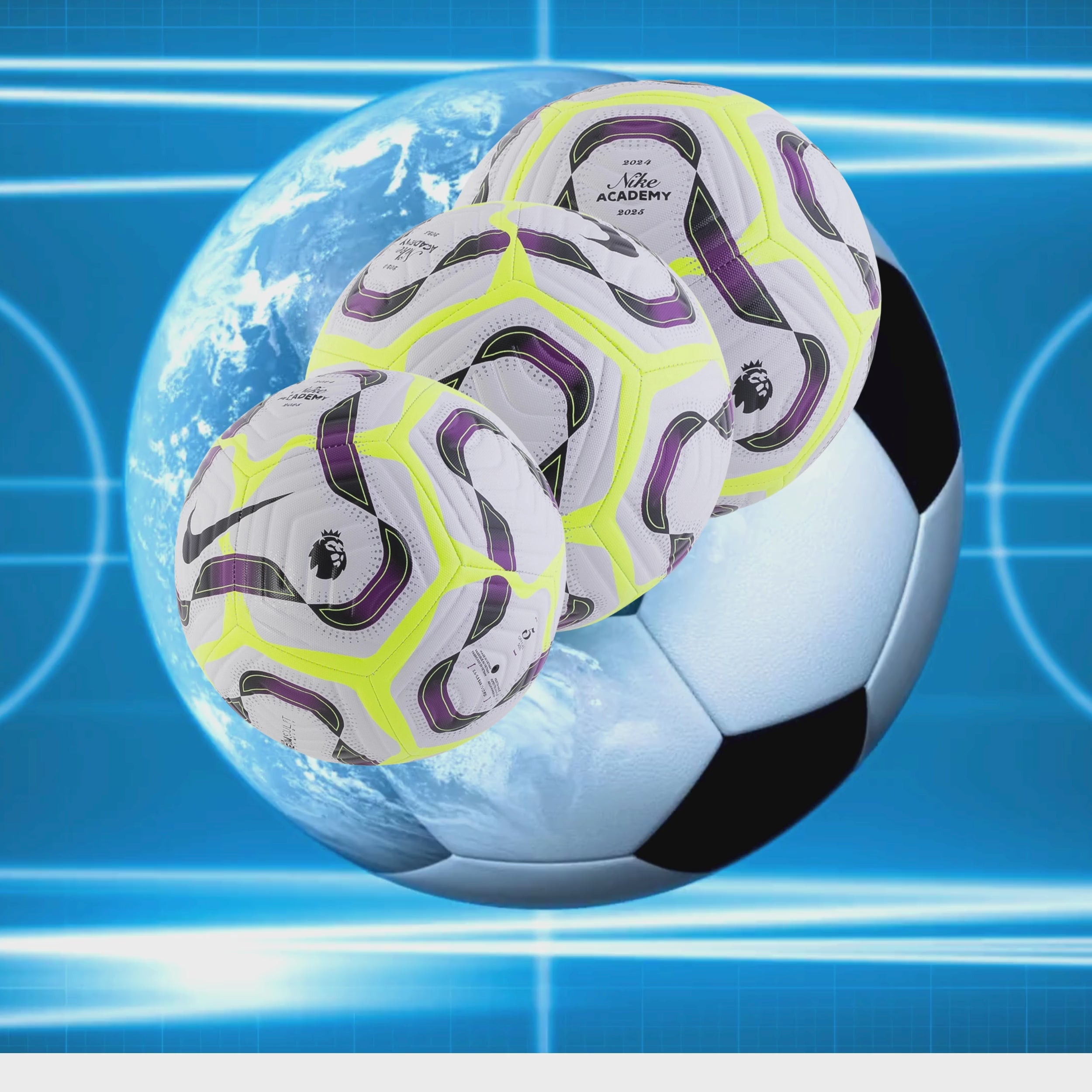 Nike Premier League Academy Soccer Ball 24/25 - White/Bold Berry