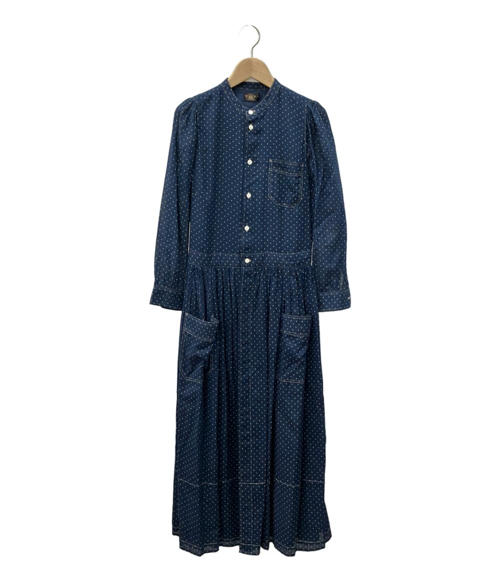 ラルフローレン 長袖ドット柄ワンピース レディース SIZE 155/80A