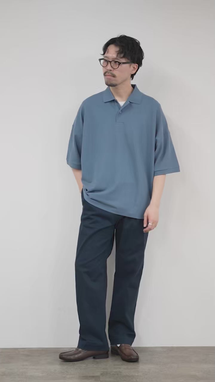 HANDVAERK（ハンドバーク） 鹿の子 ショートスリーブ テーパード