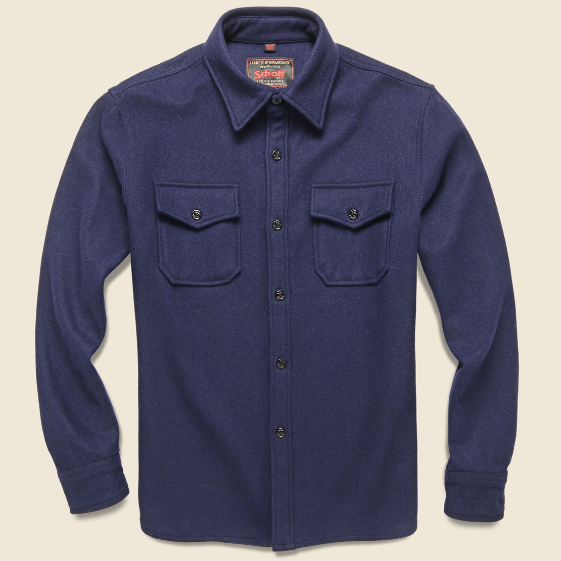 CPO Wool Shirt - Navy
