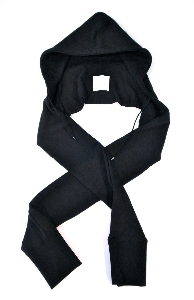 定番，人気 未使用QL Mansion Makerフード ストール マフラー 黒 清春着用