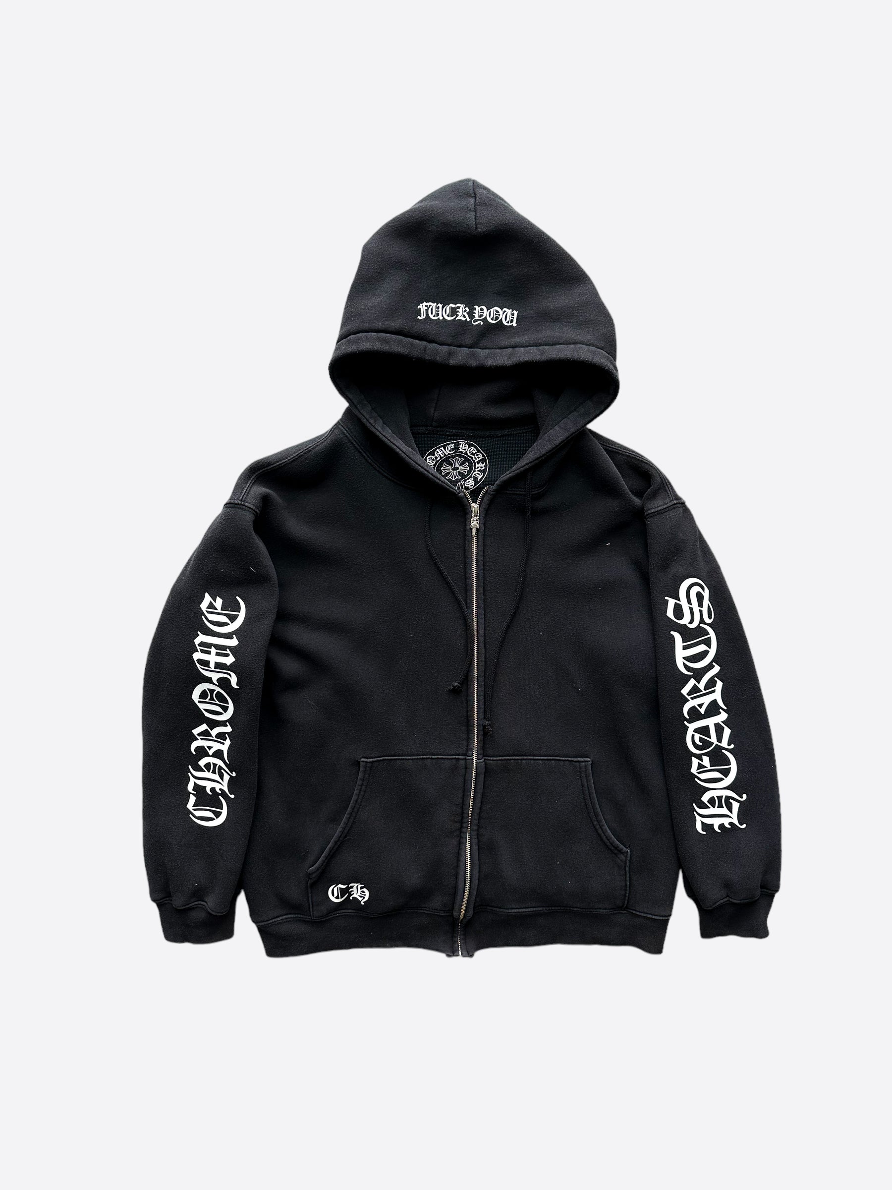 Chrome Hearts Thermal Lined Horseshoe Zip Up Hoodie – Savonches