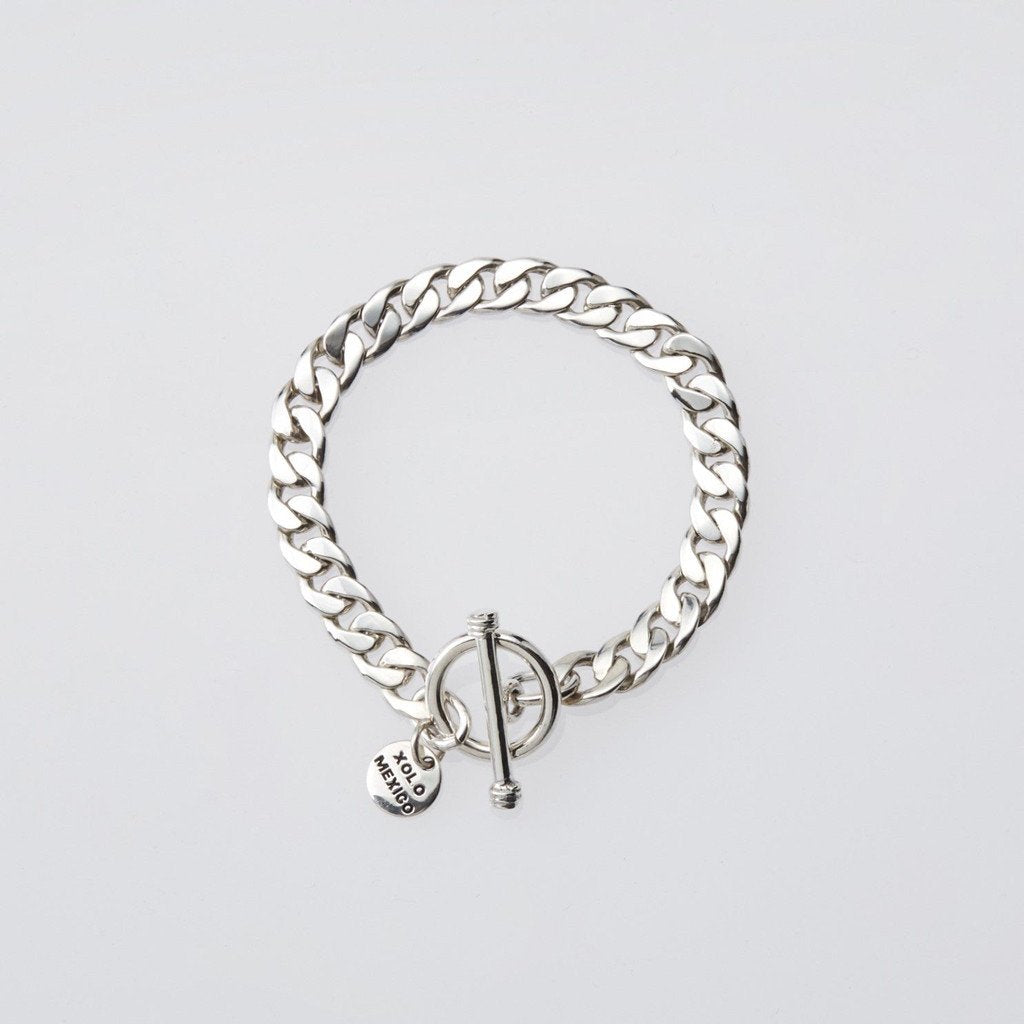 Basic Link Bracelet -8mm- #SILVER [XOB008] – cocorozashi