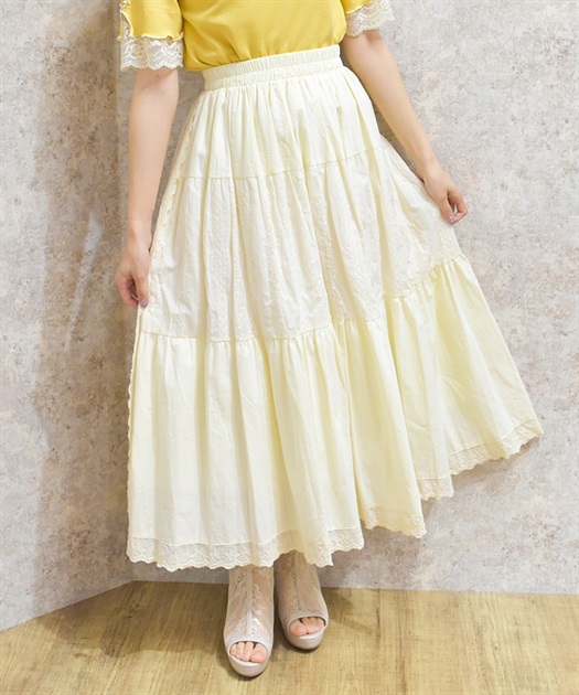 コットンロングスカート 【会員限定価格】 | axes femme online shop