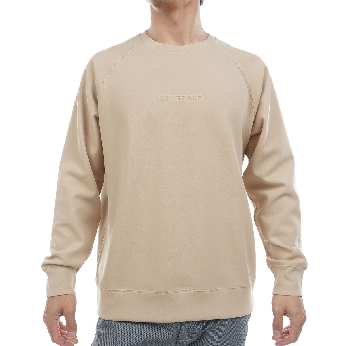 ストレッチ ミニ 3D ロゴ クルーネックスウェット(中間着(セーター