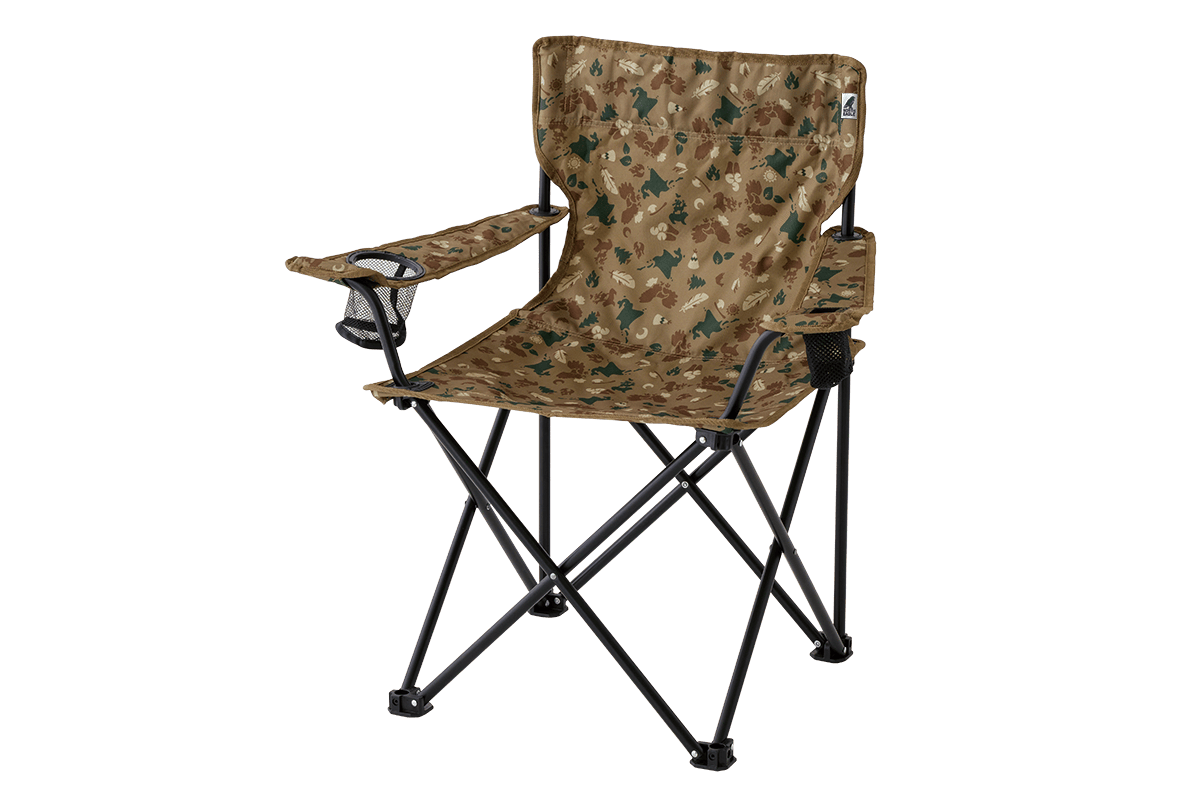 North Eagle 折りたたみアウトドアチェア ブラウン ロースタイル 4脚