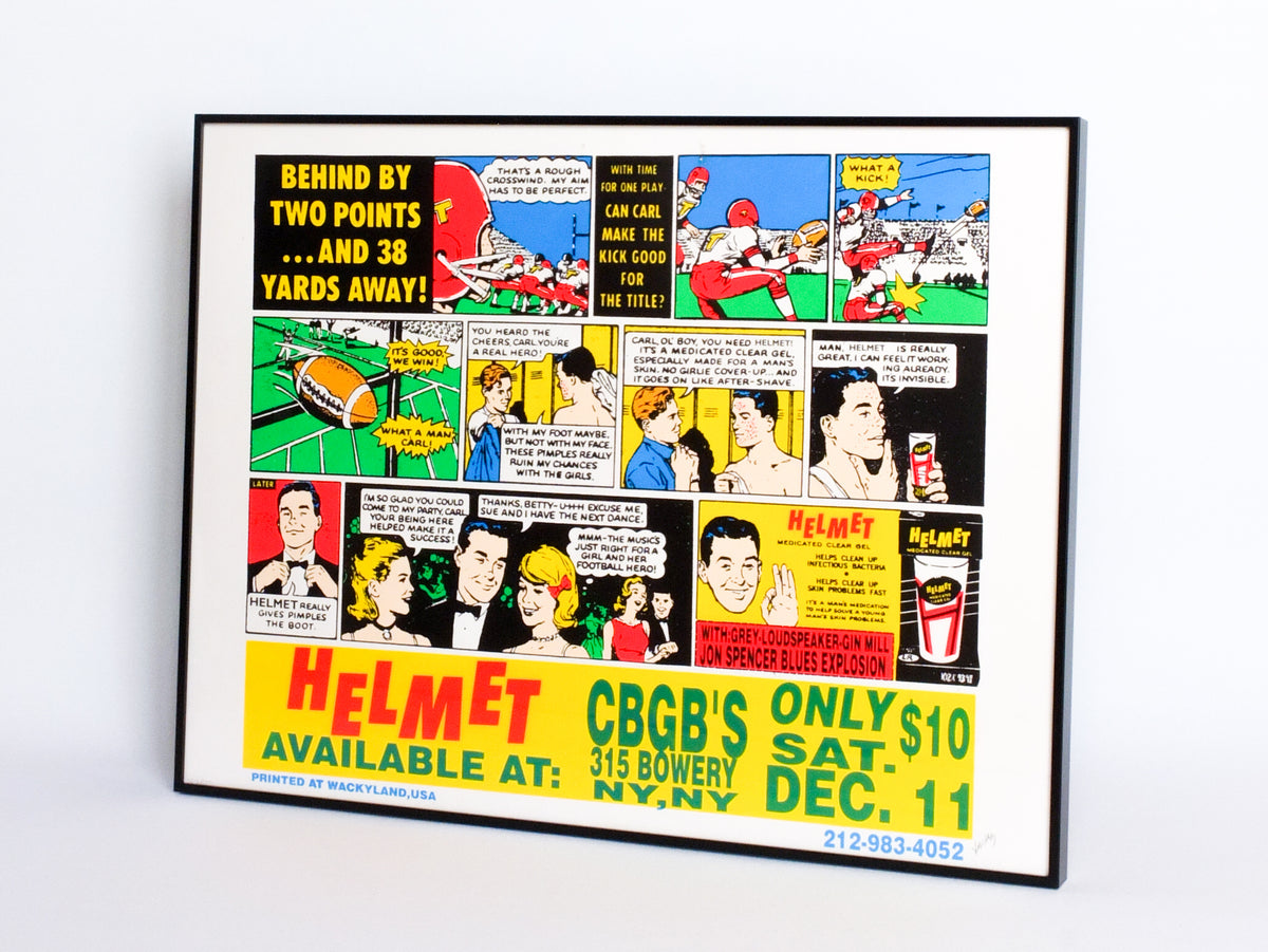 Helmet Concert Poster 1993 / Frank Kozik – Triangle Twenty-Seventh