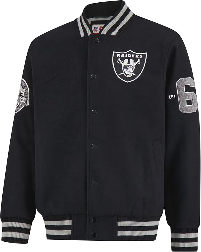 NFL Official Adults Supreme Satin Heritage Jacket|Las Vegas