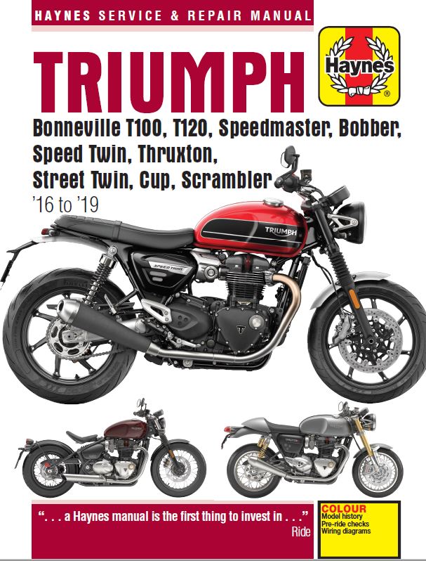 Triumph Bonneville T100, T120, Bobber, Thruxton, Street Twin, Cup