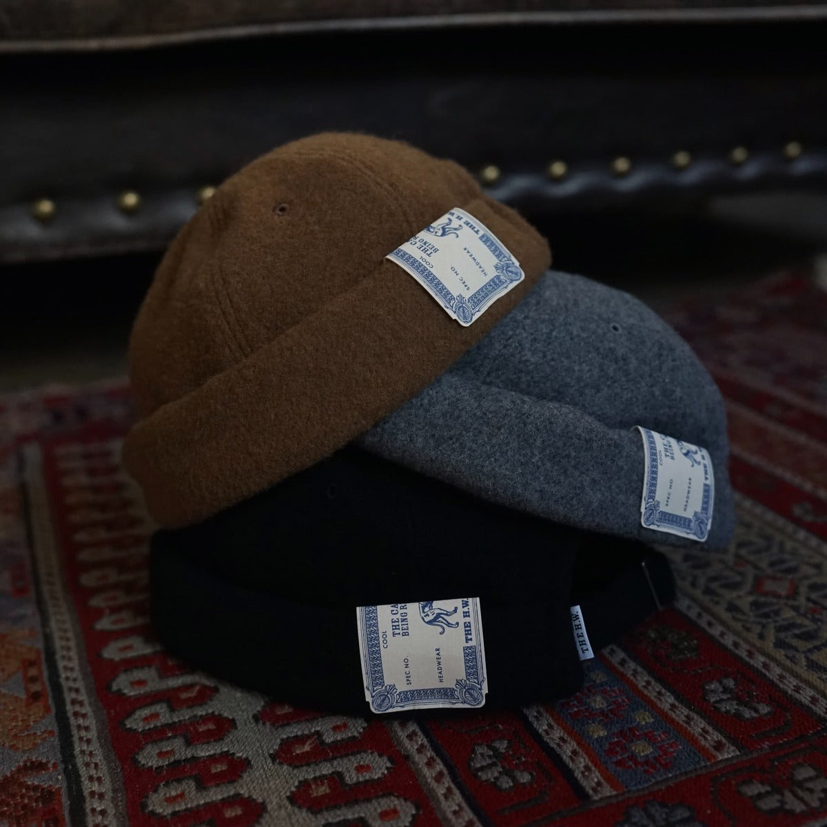 H.W. DOG&CO ロールキャップ ストライプ H.W. DOG&CO ロールキャップ