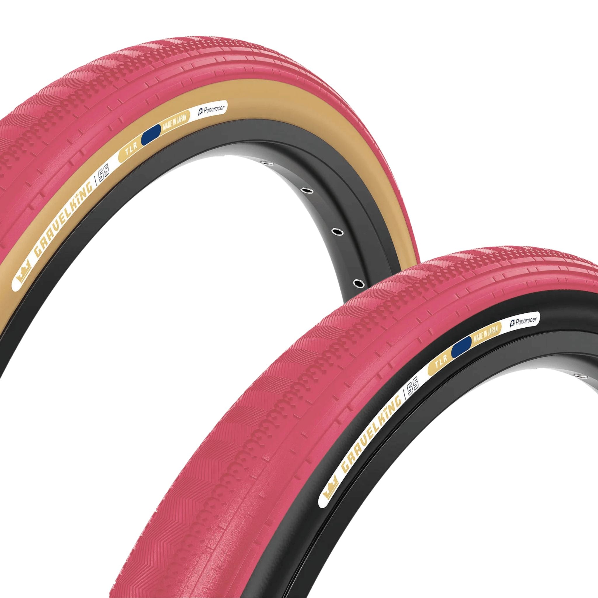 Panaracer GravelKing LTD SS TLR 700c Cranberry Tubeless Tire | The