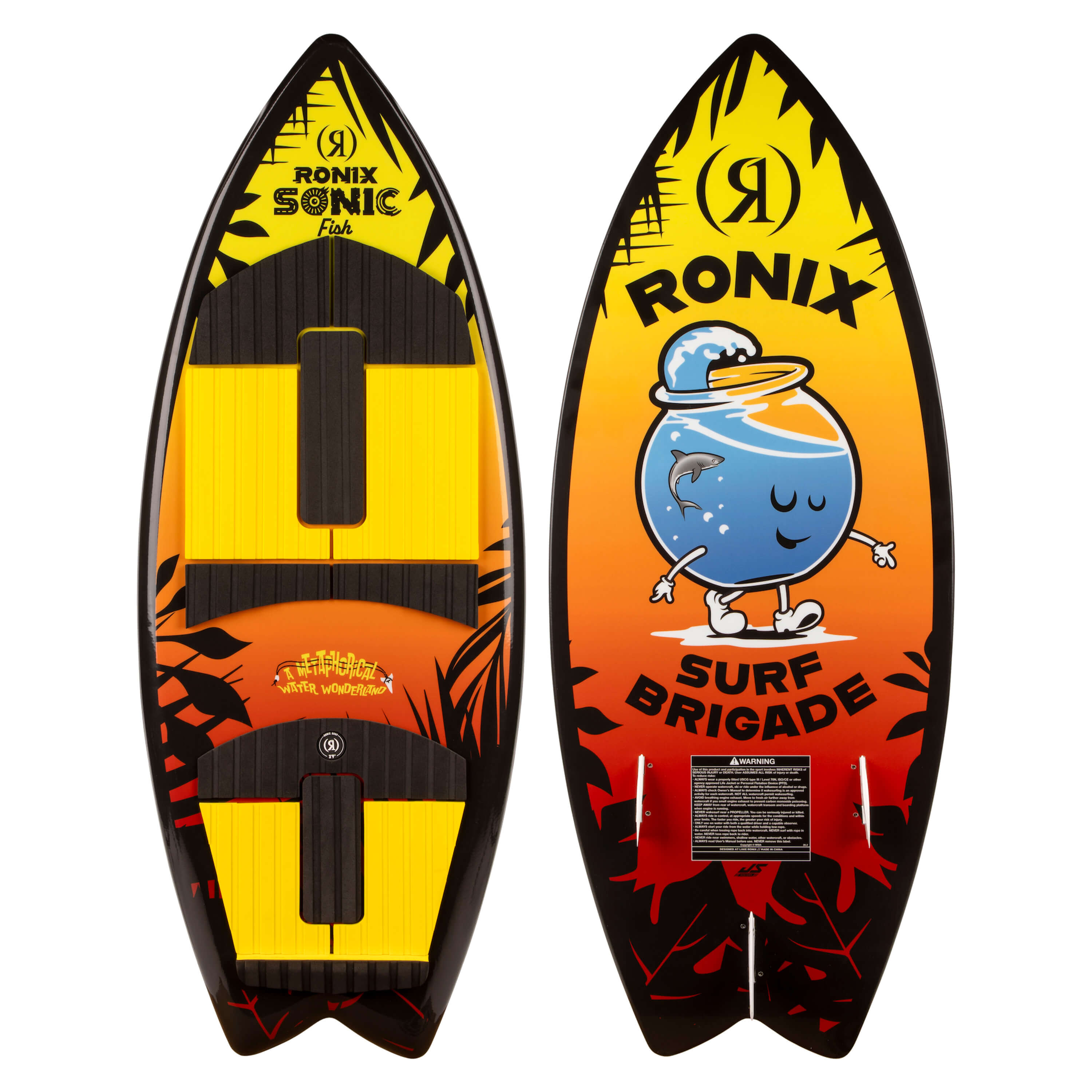 2026 Ronix Super Sonic Space Odyssey Fish Boys Wakesurf Board