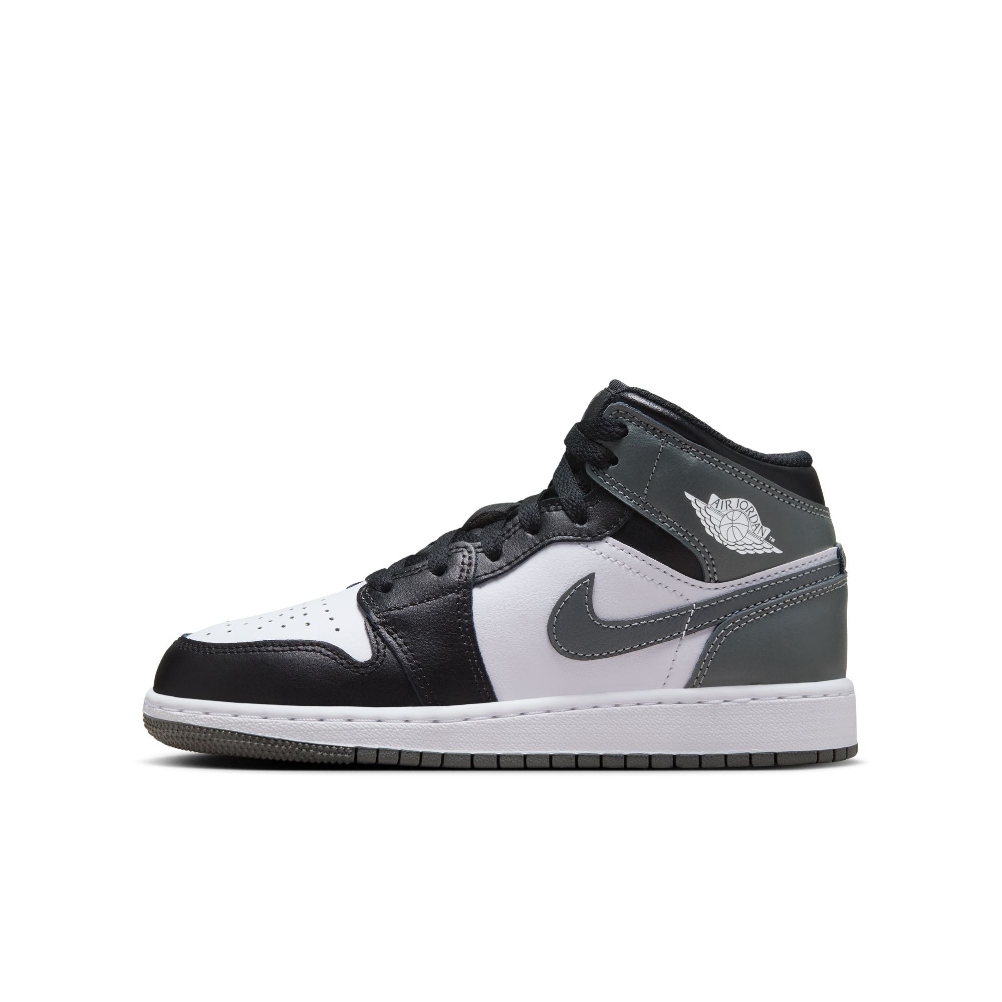 Air Jordan 1 Mid Black White Iron Grey GS – WOODstack