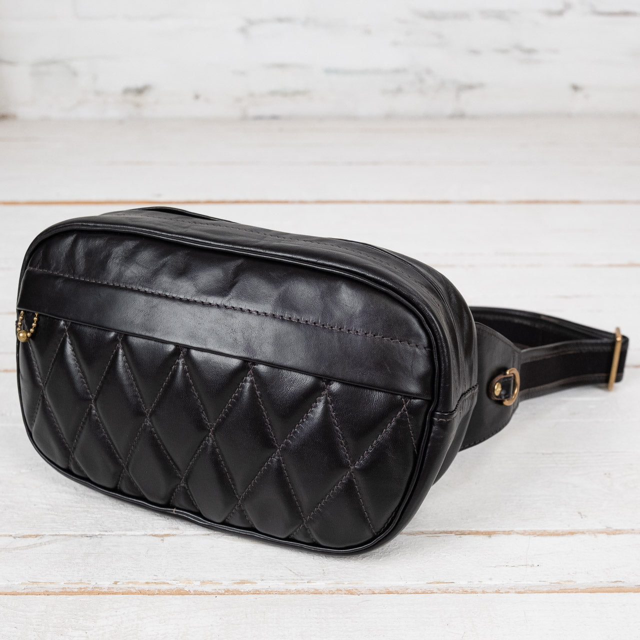 Buco Horsehide Shoulder Bag Black