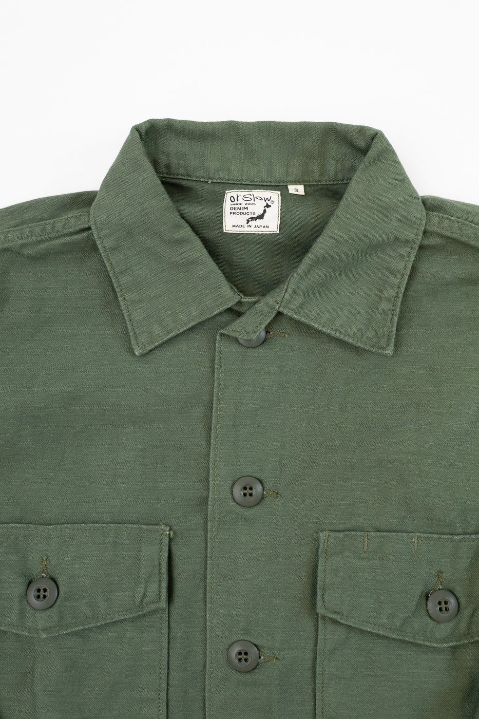 03-8045-16 - Fatigue Shirt Reverse Sateen - Olive | Dant