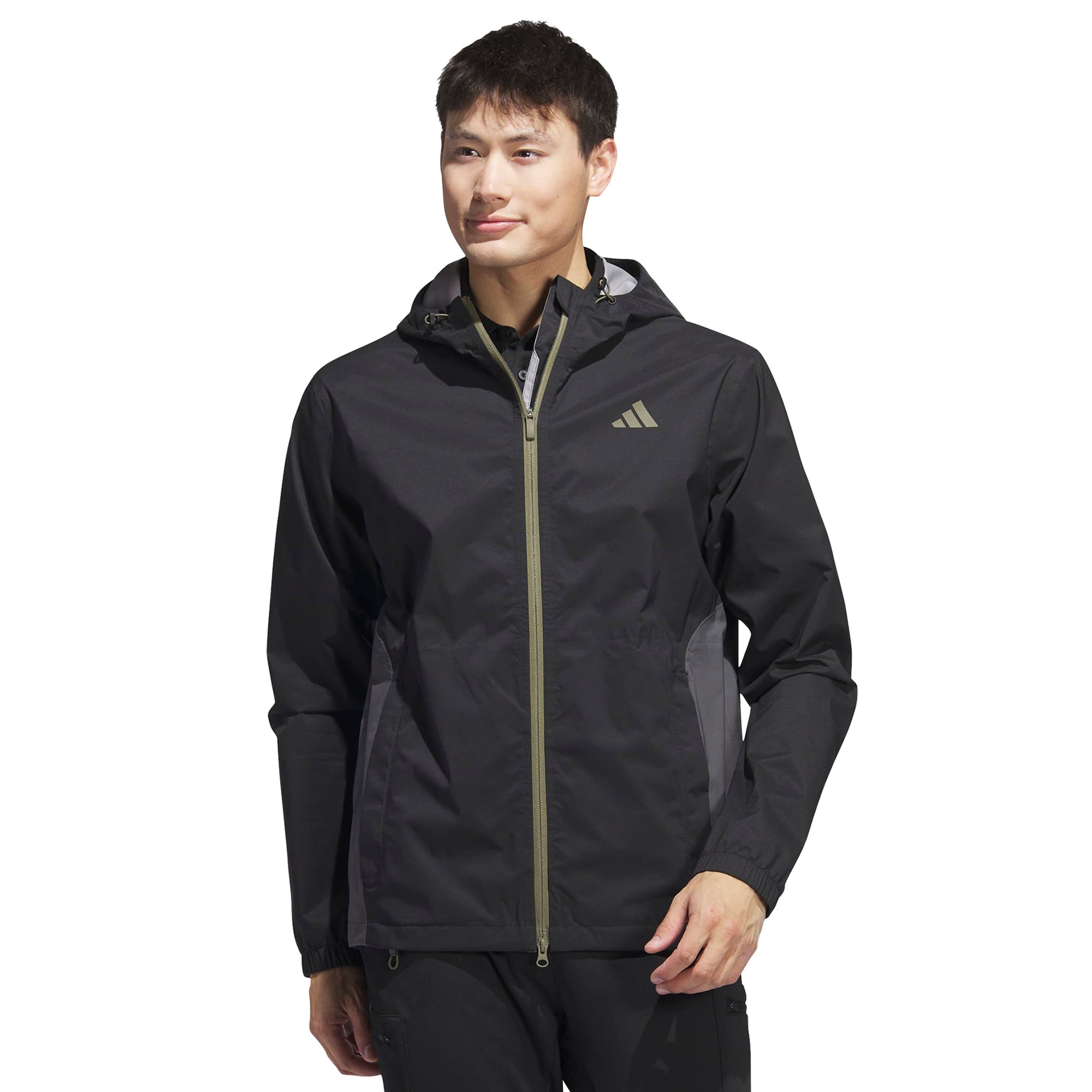 adidas Golf RAIN.RDY Hooded Waterproof Jacket - Black - HZ5939