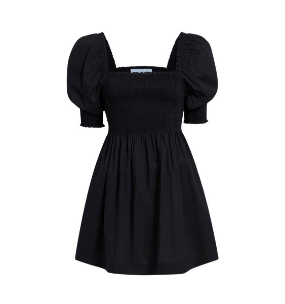 The Athena Nap Dress - Black Cotton – Hill House Home