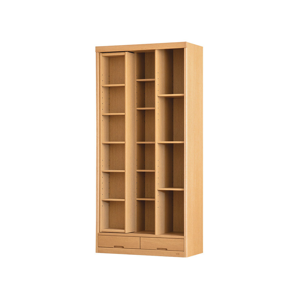 浜本工芸 書棚「No.8604S・No.8600S・No.8608S」スライドタイプ 幅85.1