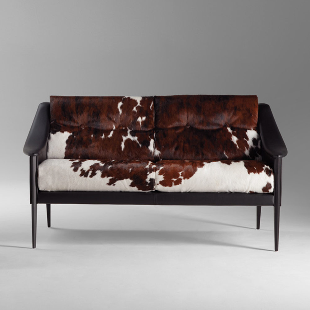 PoltronaFrau（ポルトローナ・フラウ）ラブソファ「デッザ」革ブラック