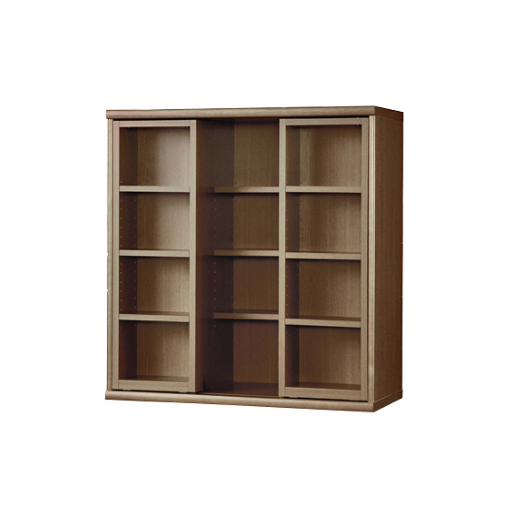 小島工芸 書棚「ニューオファー NOF-90 スライドオープン」幅90cm 全4