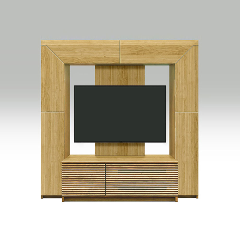 テレビボード「アクロス」ハイタイプ 幅170cm オーク材 ホワイトオーク